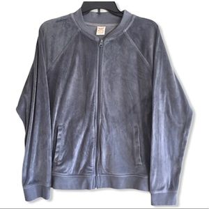 Faded Glory L velour track jacket